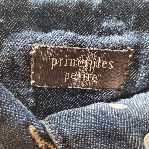 Denim A-Line Skirt - Picture 3 of 3